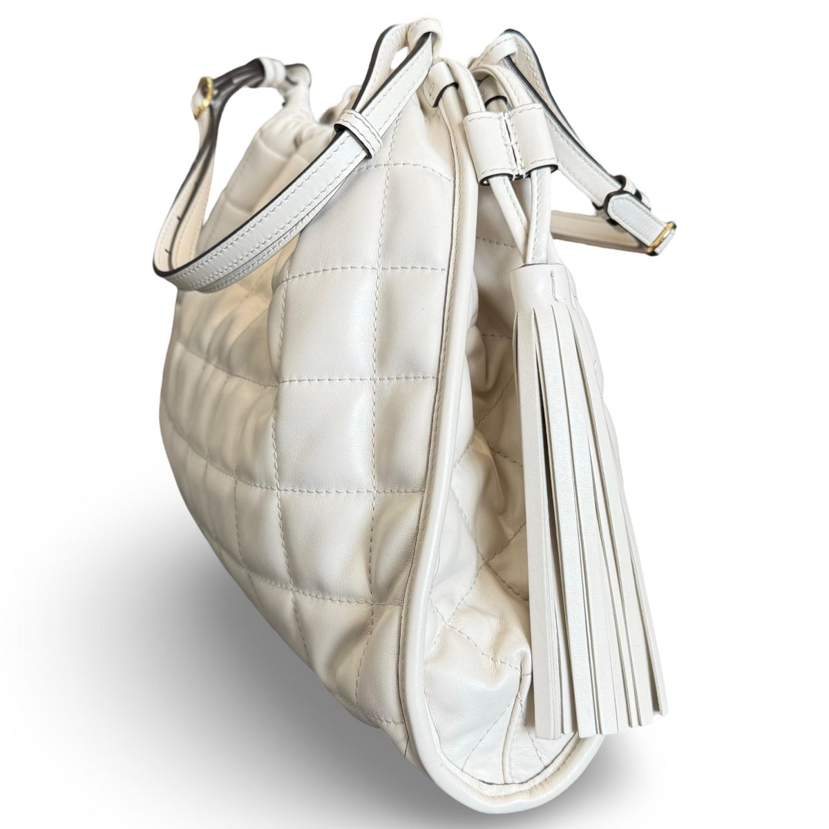 Gucci Deco Medium Tote bag in White Leather