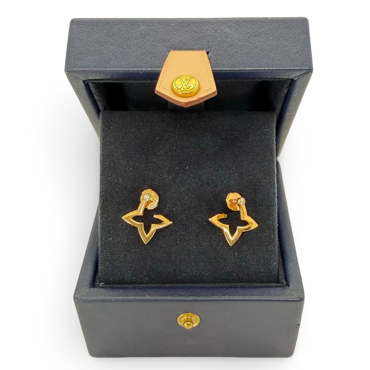 Louis Vuitton 18kt Pink Ombre Blossom Diamond Earrings