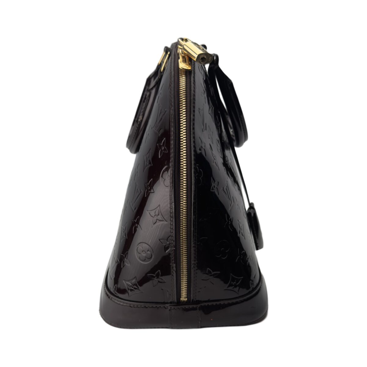 Louis Vuitton Alma GM in Plum Monogram Patent Leather