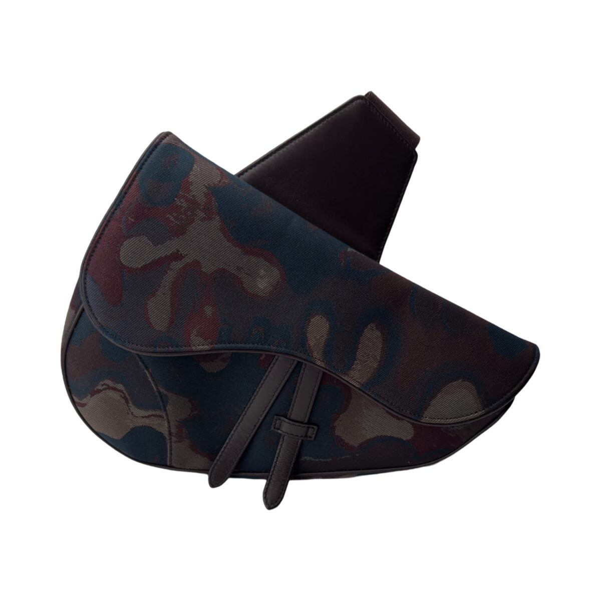 Dior X PETER DOIG Camouflage Saddle Bag