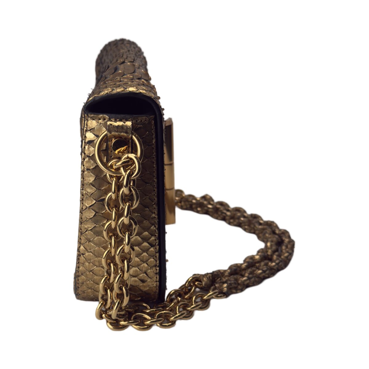 Tom Ford Women’s Natural Medium Natalia Metallic Python Bag
