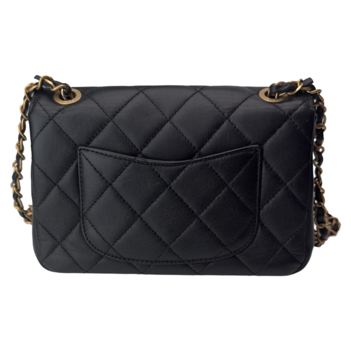 Chanel Limited Edition Paris Monaco Mini Flap Bag in Black Lambskin