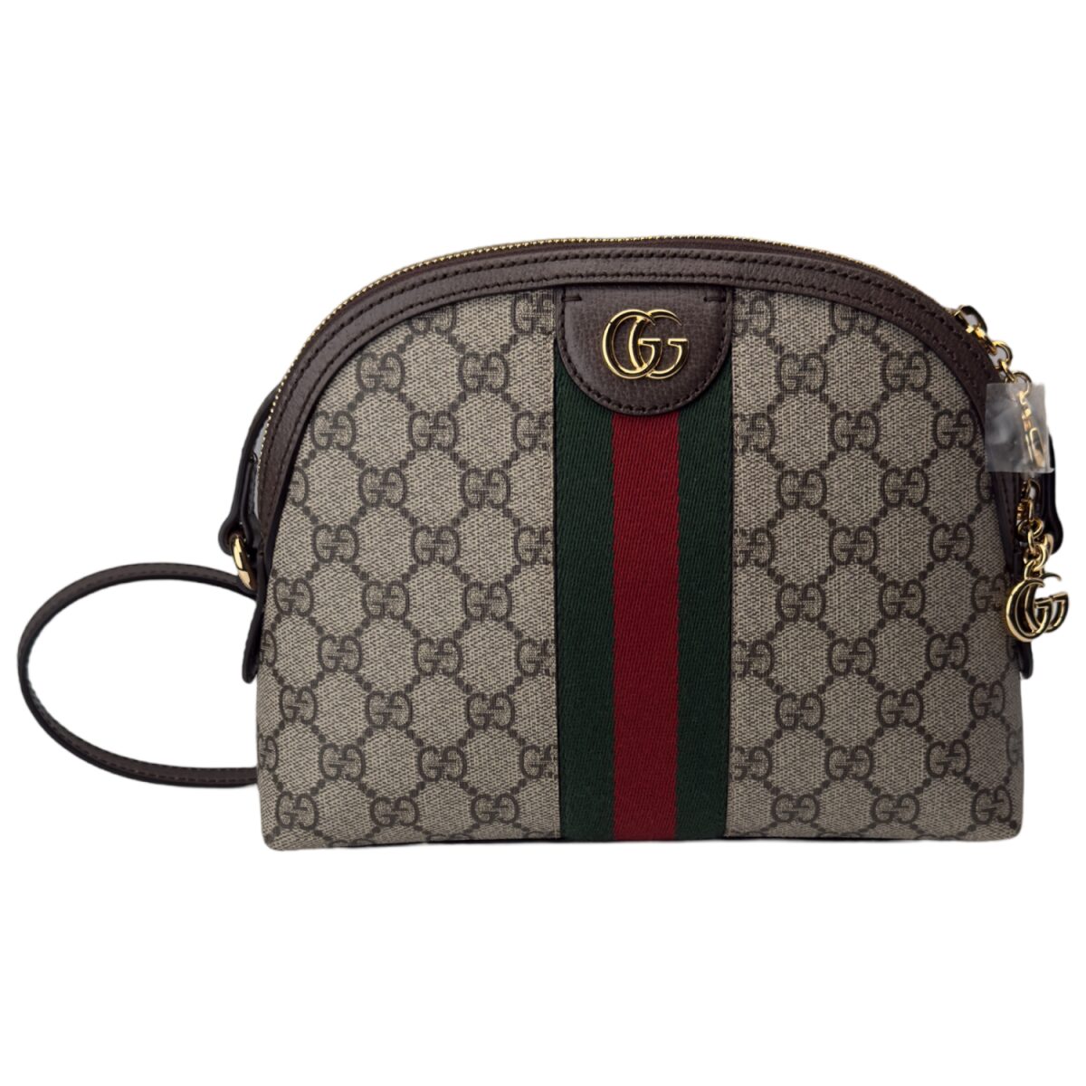 Gucci Ophidia Dome Shoulder Bag GG Coated Canvas