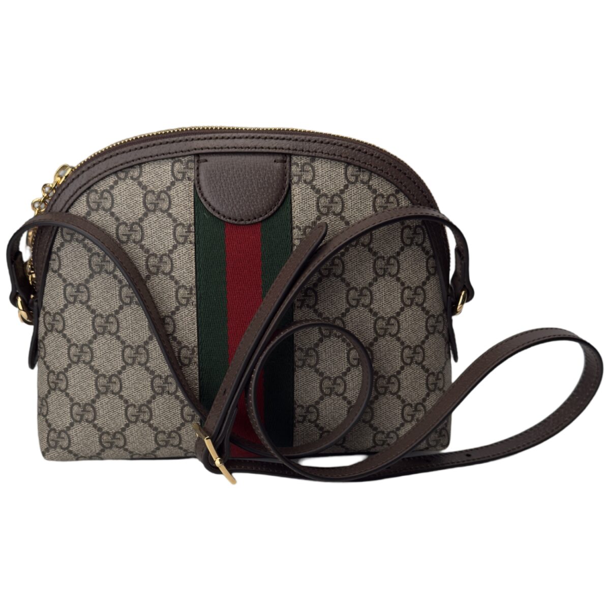 Gucci Ophidia Dome Shoulder Bag GG Coated Canvas
