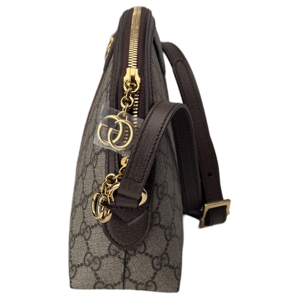 Gucci Ophidia Dome Shoulder Bag GG Coated Canvas