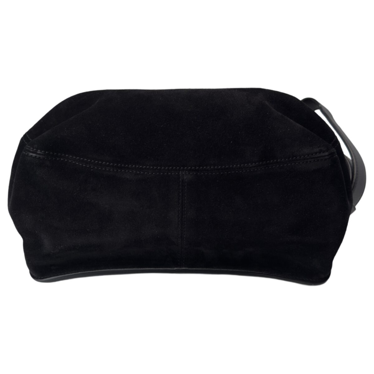 Tom Ford Black Leather/Suede Lock Handbag