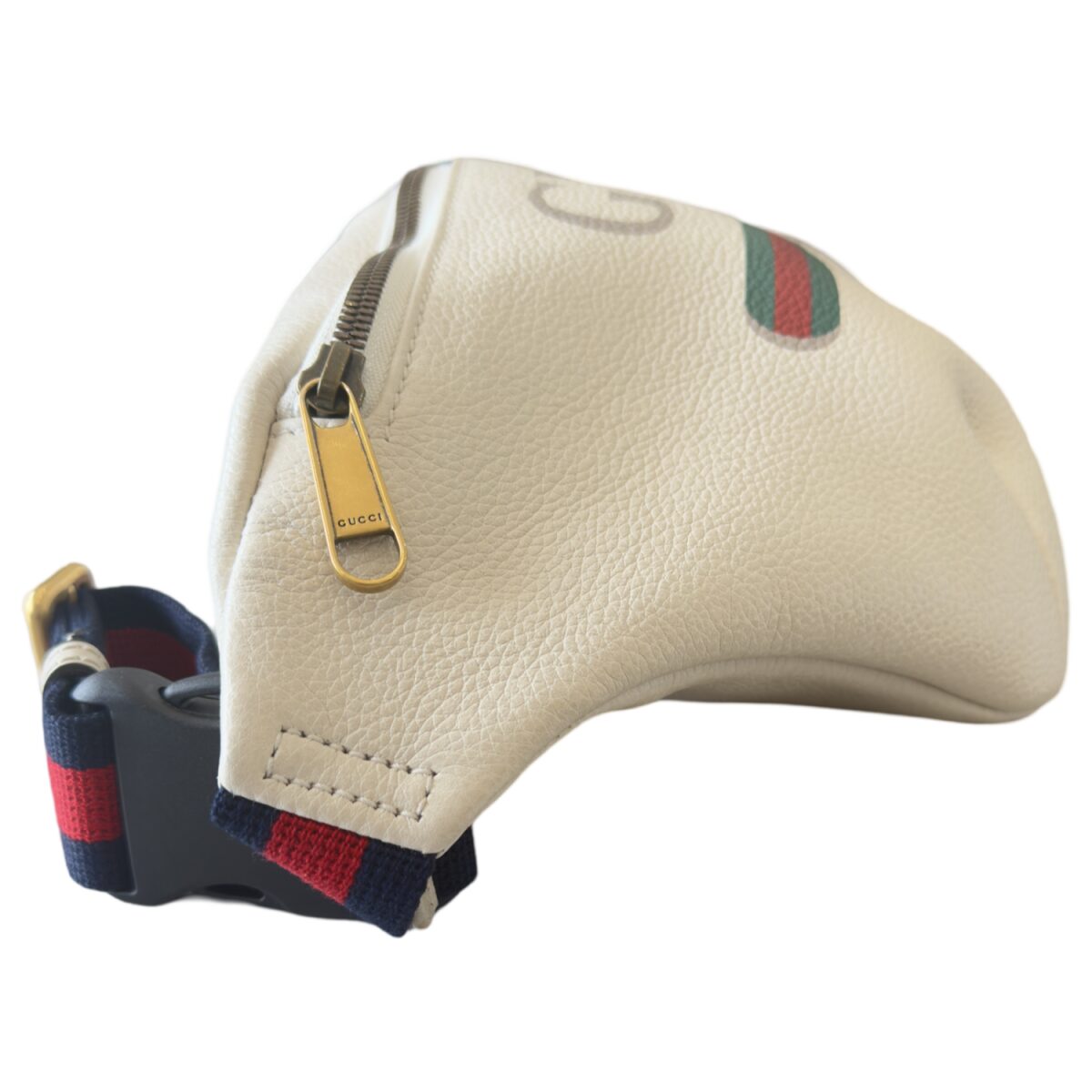 Gucci GG Print Leather Body/Belt Bag White
