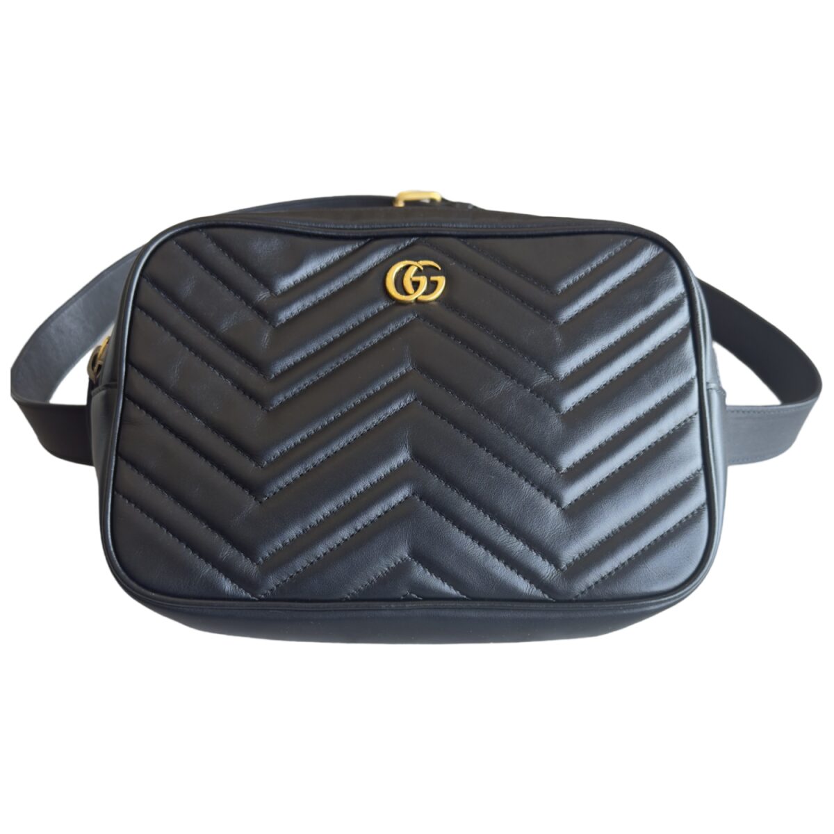 Unisex Gucci GG Marmont Crossbody Black