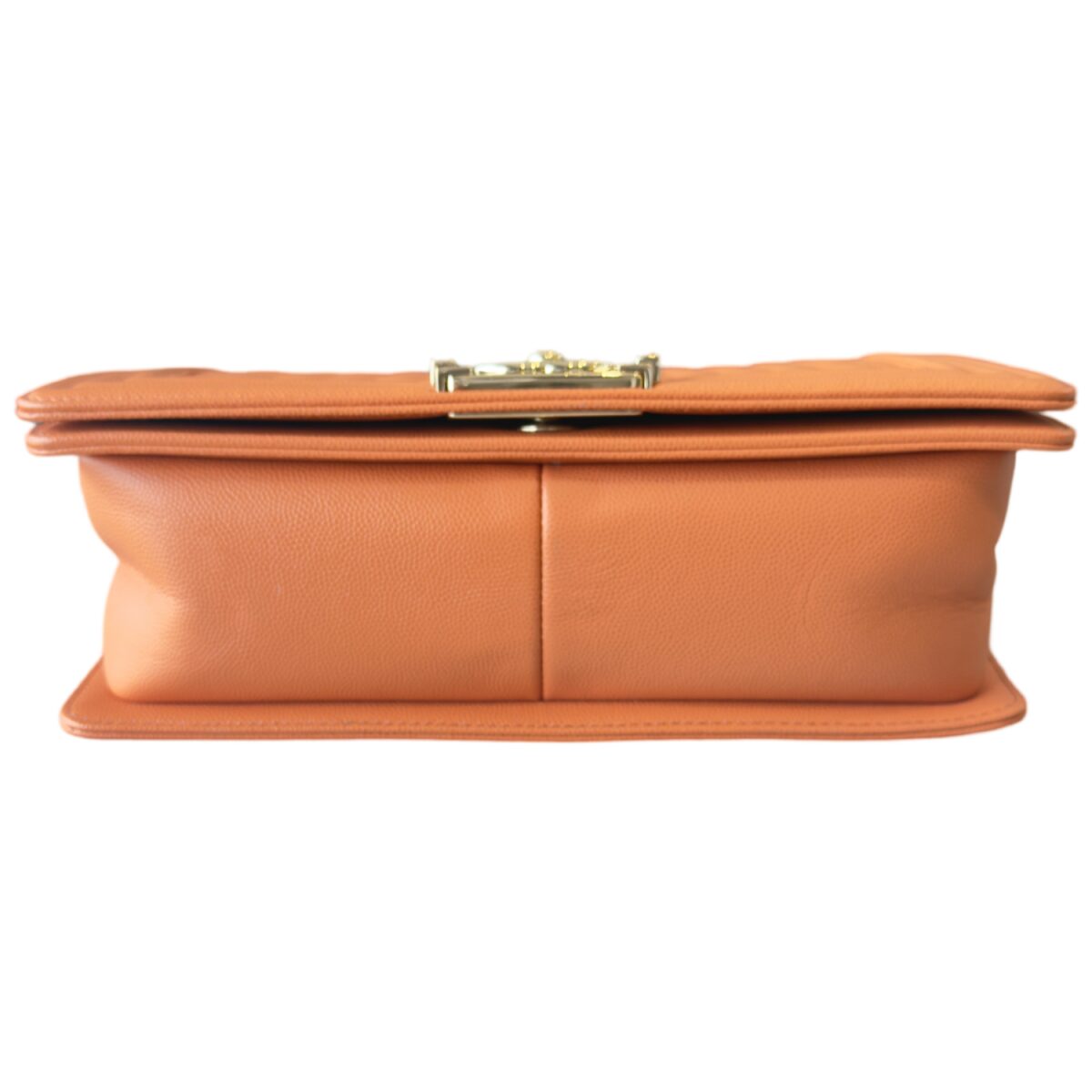 Chanel Boy Medium Caviar Leather Orange