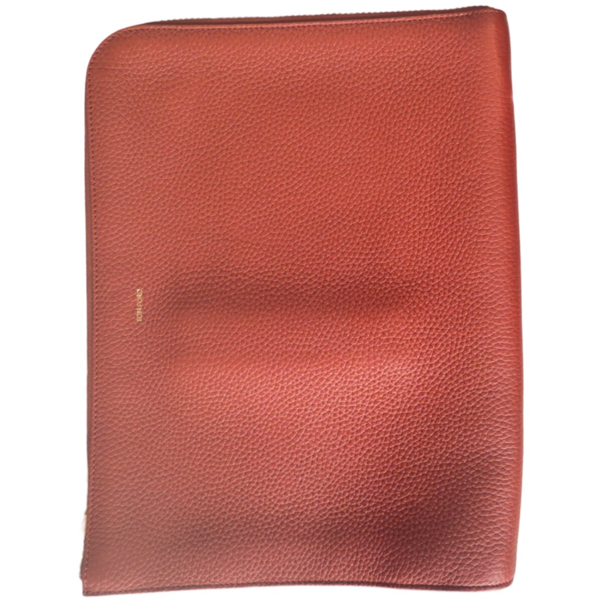 Tom Ford Zip Around Red Leather Porfolio Case