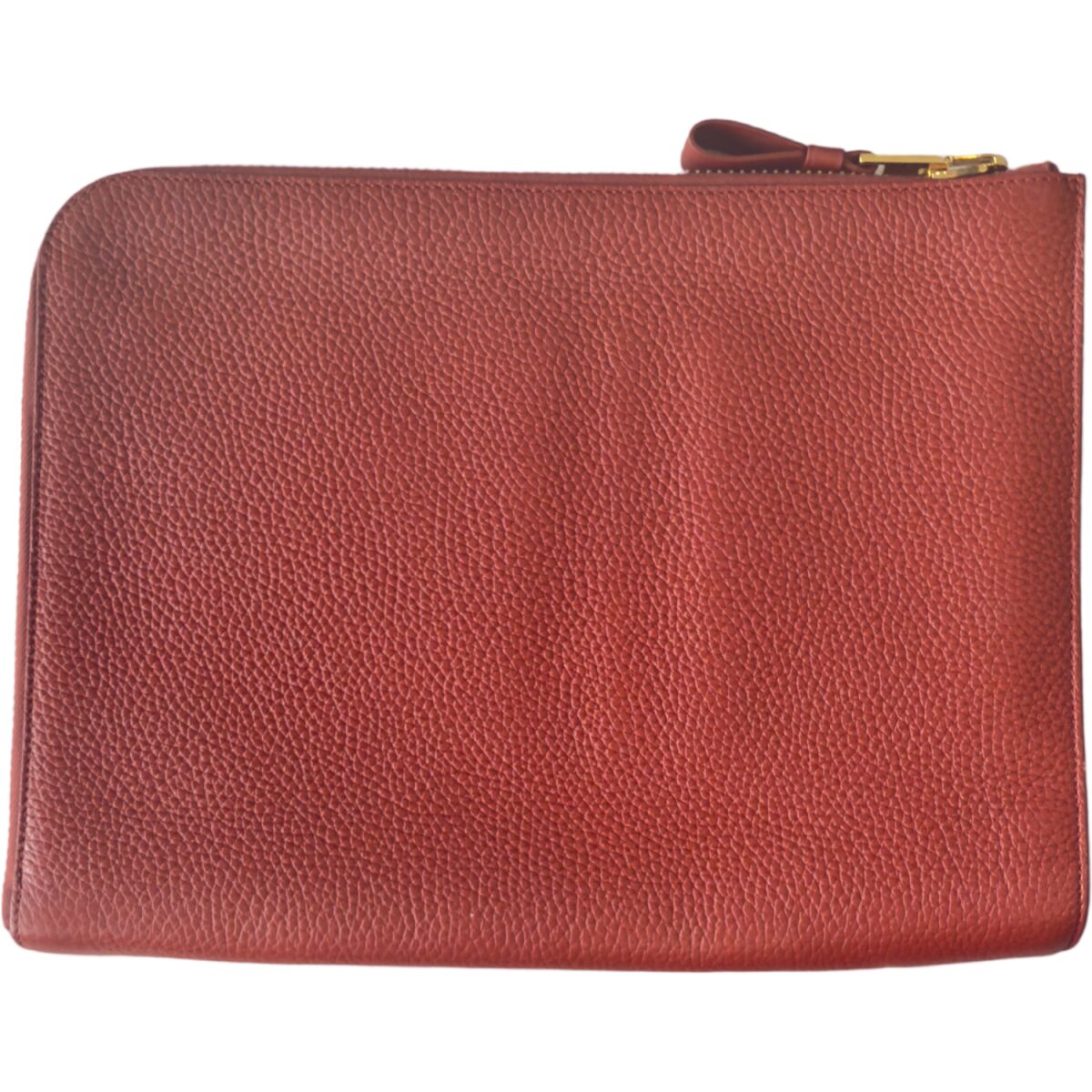 Tom Ford Zip Around Red Leather Porfolio Case