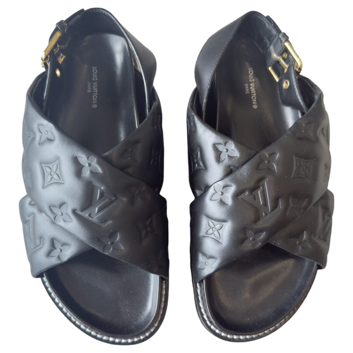 Louis Vuitton Paseo Black Leather Size EU38