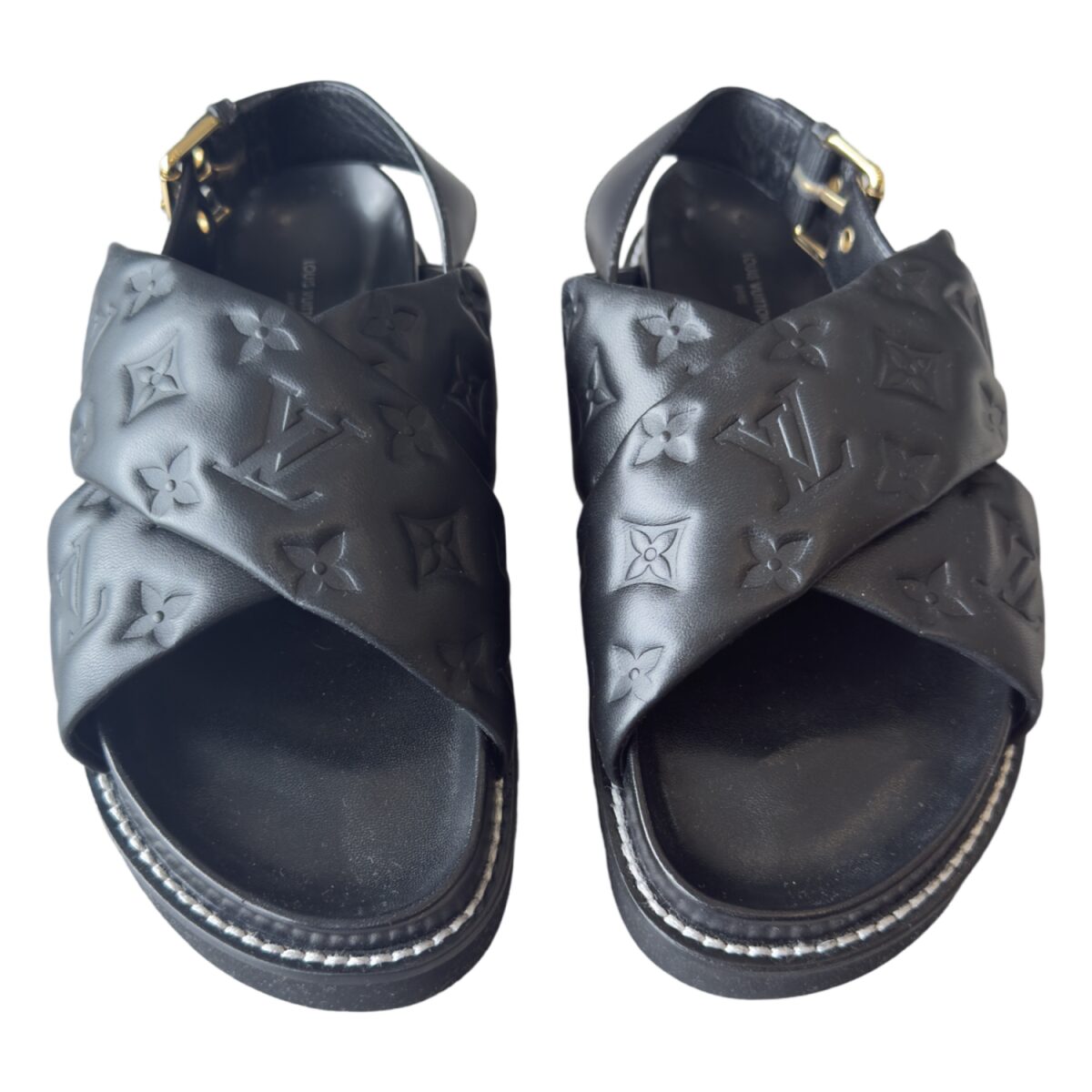 Louis Vuitton Paseo Black Leather Size EU38