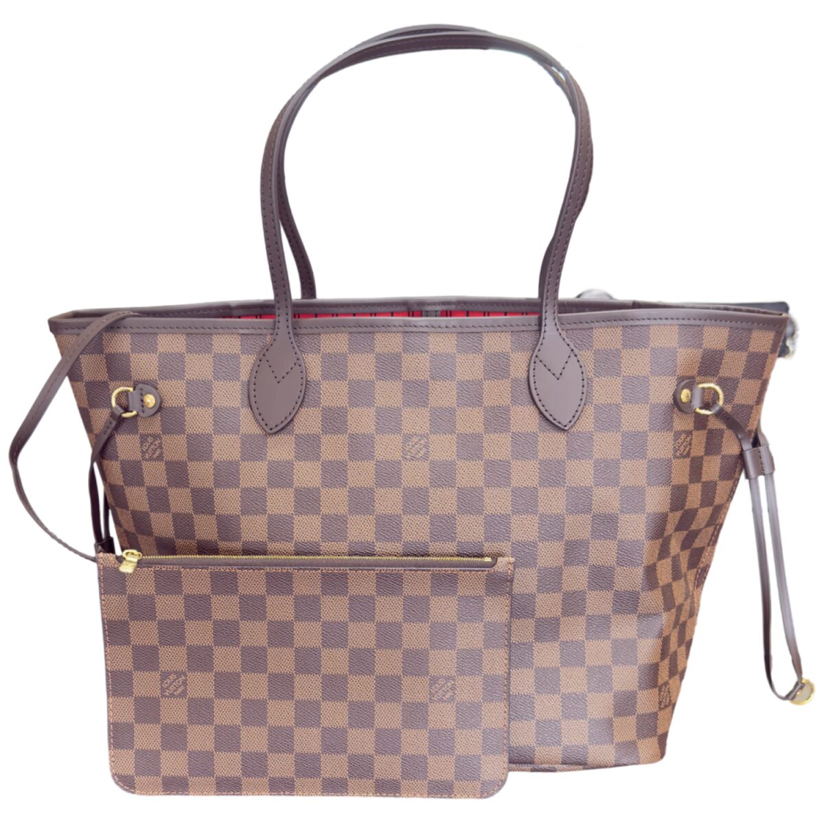 Louis Vuitton Neverfull Brown Damier Ebene Canvas Neverfull MM Tote Bag
