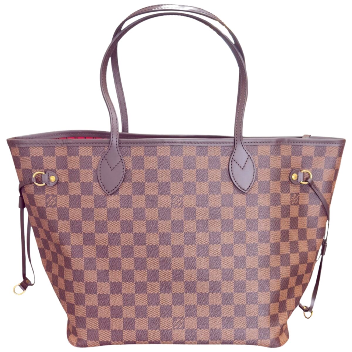 Louis Vuitton Neverfull Brown Damier Ebene Canvas Neverfull MM Tote Bag