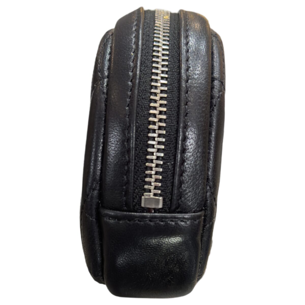 Chanel Lambskin Quilted Zip Around Classic Coin Purse