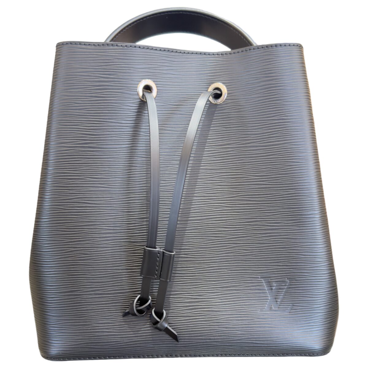 Louis Vuitton NèoNoè MM Black Epi Leather Shoulder Bag 