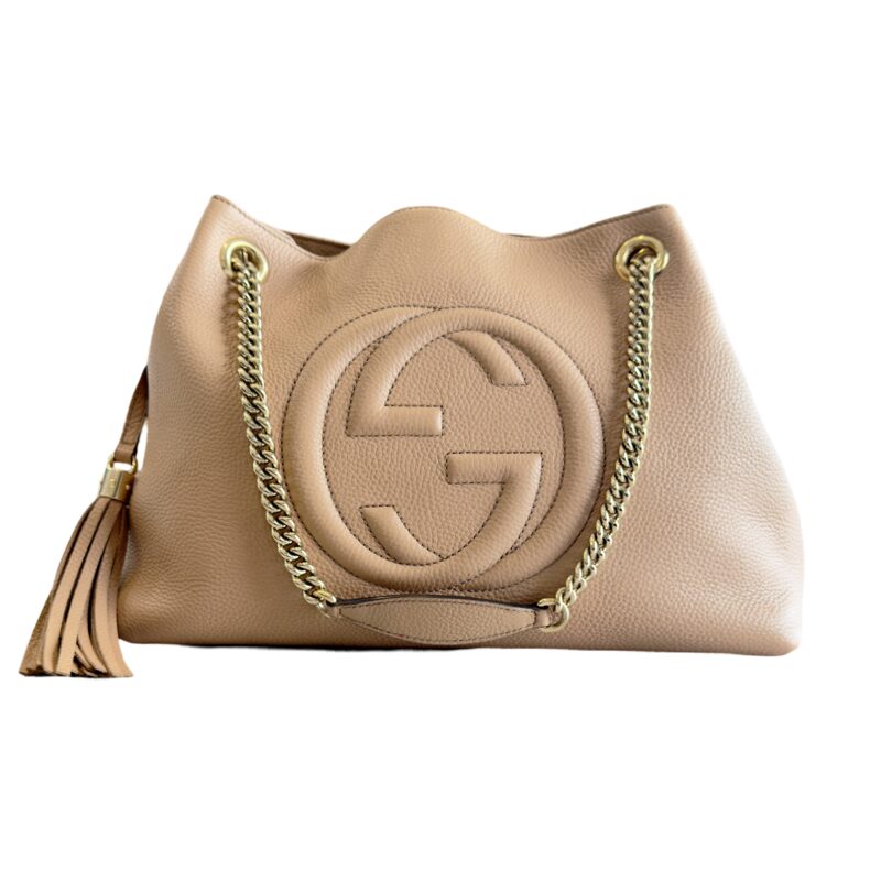 Gucci Pebbled Soho Chain Shoulder Bag