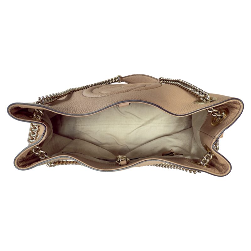 Gucci Pebbled Soho Chain Shoulder Bag