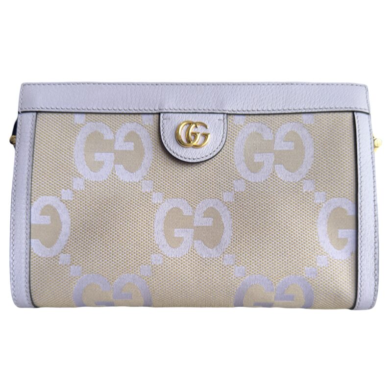 Gucci Small Purple Jumbo GG Web Ophidia Crossbody Bag