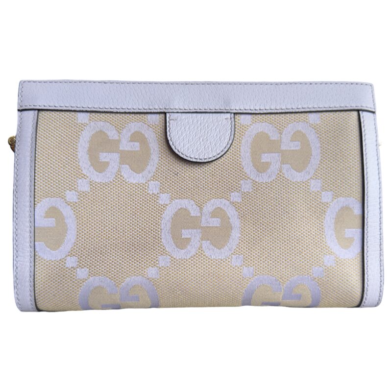 Gucci Small Purple Jumbo GG Web Ophidia Crossbody Bag