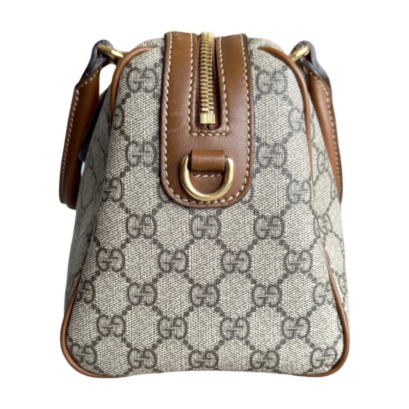 Gucci GG Supreme Canvas Limited Edition Bird Boston Bag