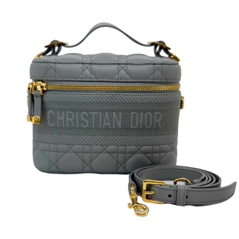 Christian Dior Lambskin Vanity Shoulder Bag