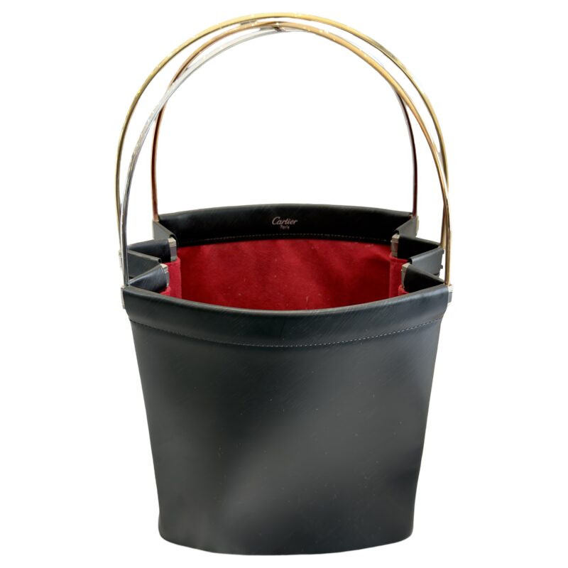 Cartier Black Leather Tricolor Trinity Bag