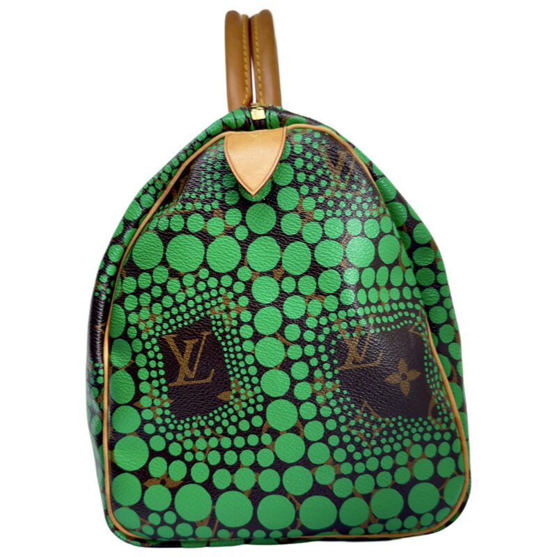Louis Vuitton Speedy Handbag Limited Edition Kusama Town Monogram Canvas 30