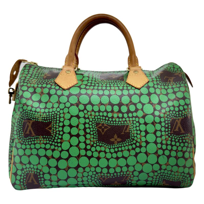 Louis Vuitton Speedy Handbag Limited Edition Kusama Town Monogram Canvas 30