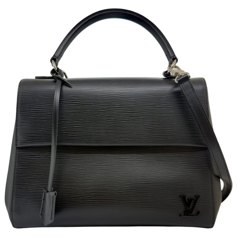 Louis Vuitton Epi Leather Cluny MM Handbag Black