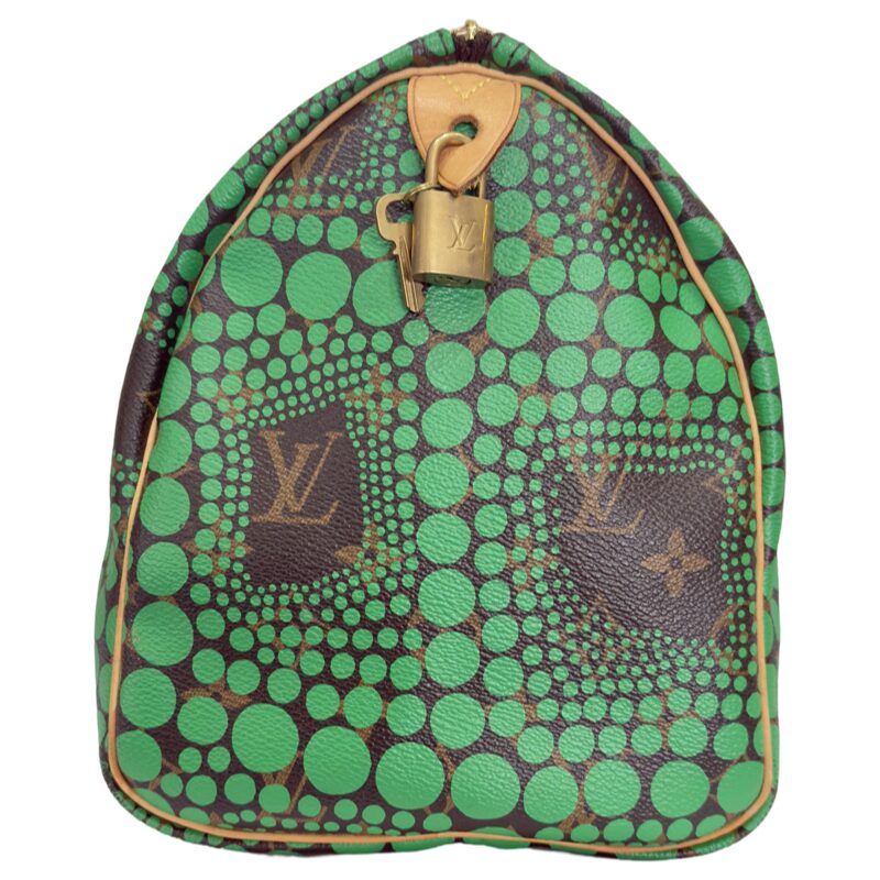 Louis Vuitton Speedy Handbag Limited Edition Kusama Town Monogram Canvas 30