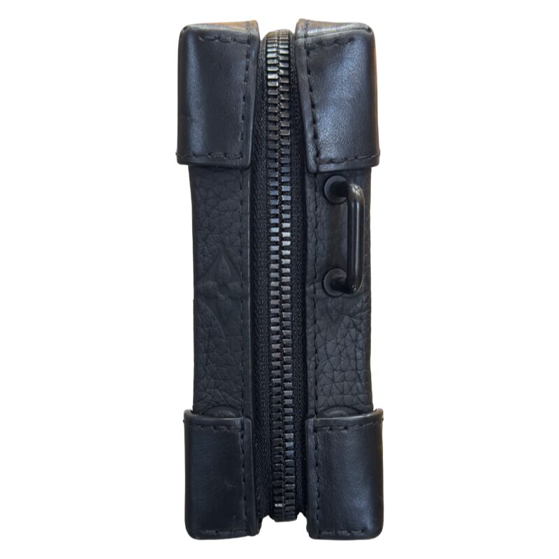 Louis Vuitton Black Monogram Embossed Taurillon Leather Soft Trunk