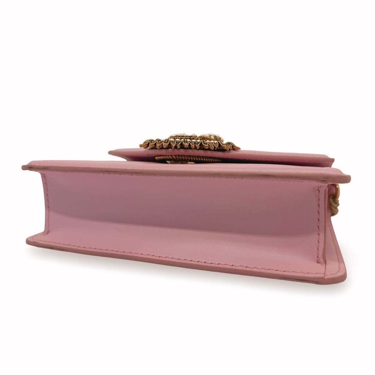Dolce & Gabbana Smooth Calfskin Small Devotion Top Handle Bag
