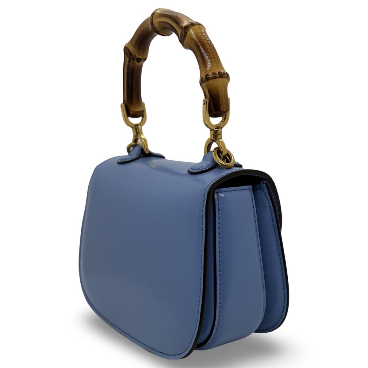 Gucci Leather Bamboo 1947 Mini Top Handle Bag