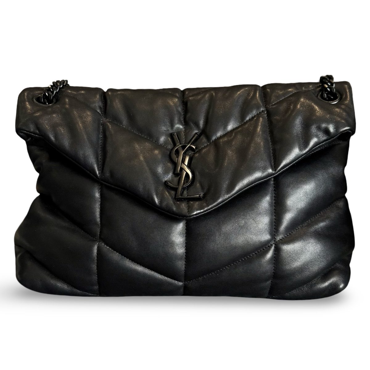 Saint Laurent Loulou Puffer medium chain bag