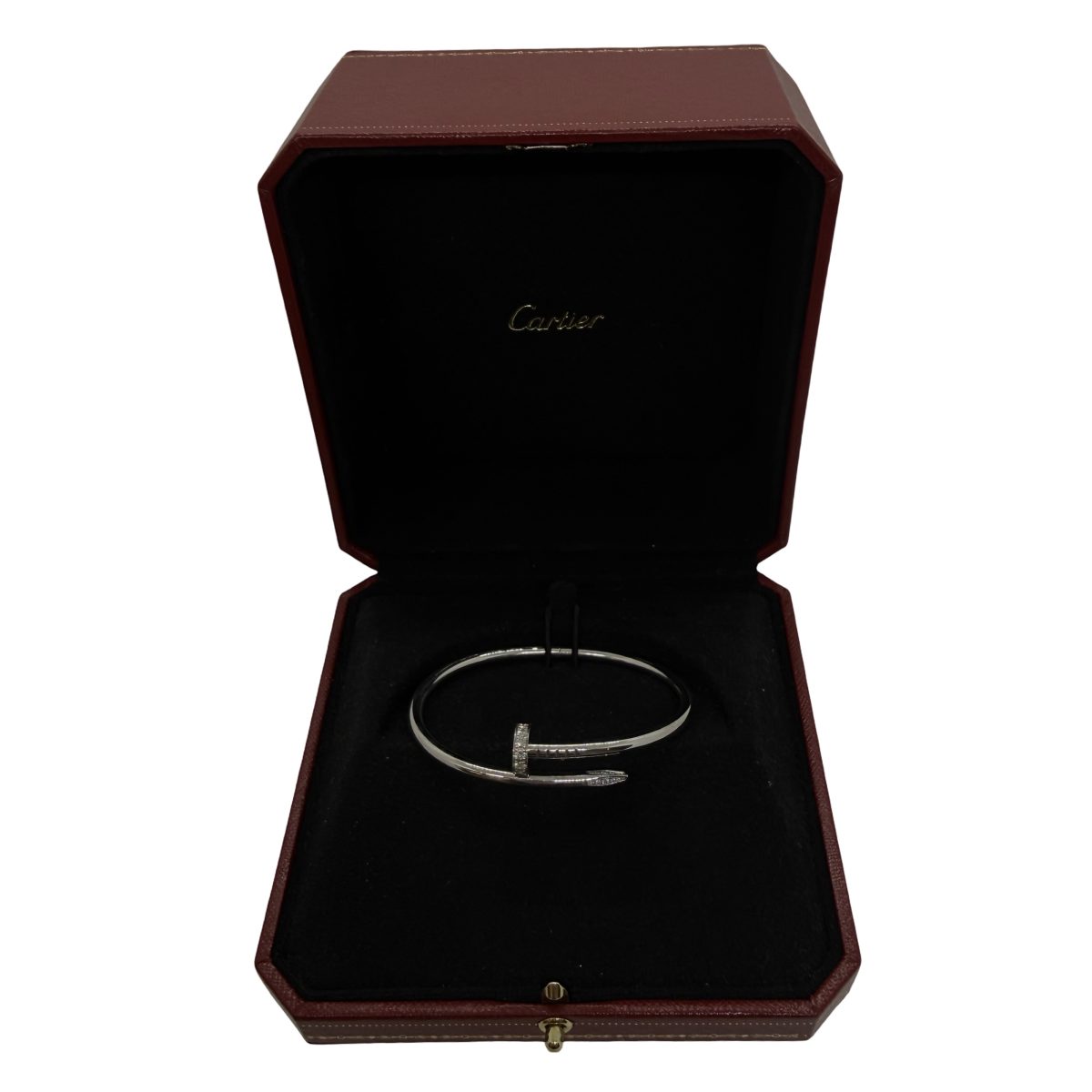 Cartier 18K white gold & Diamonds Juste Un Clou bracelet size 17