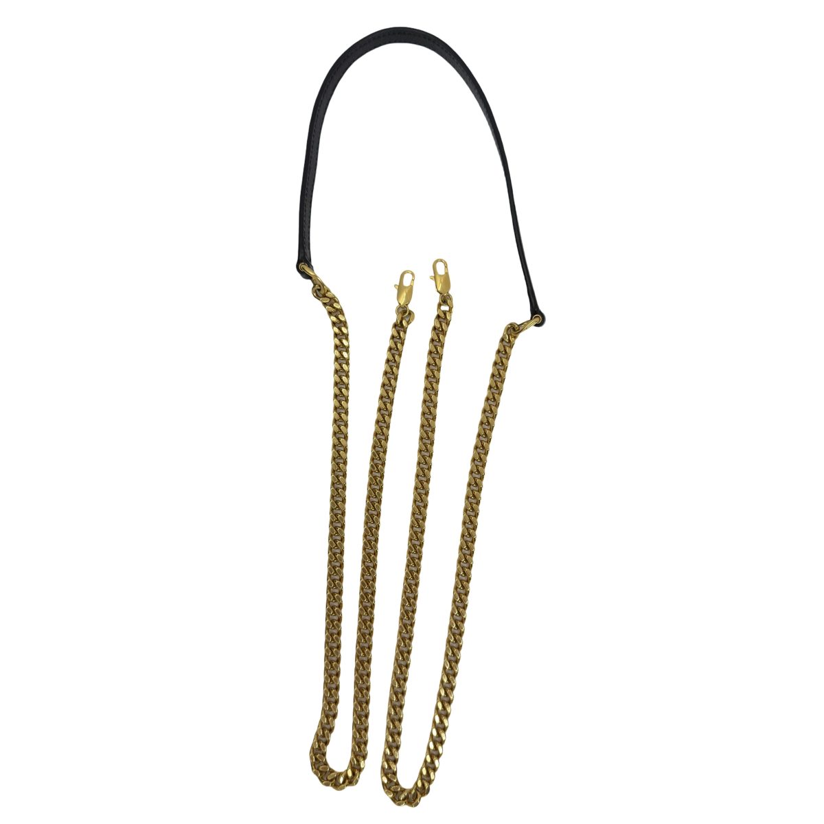 Saint Laurent Cassandre leather chain wallet