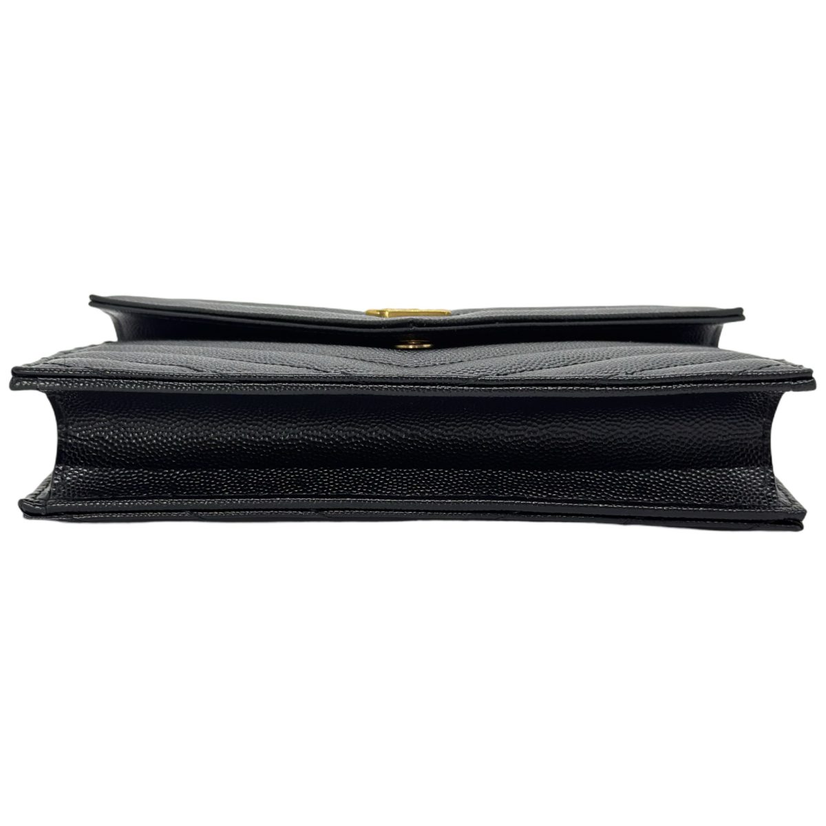 Saint Laurent Cassandre leather chain wallet