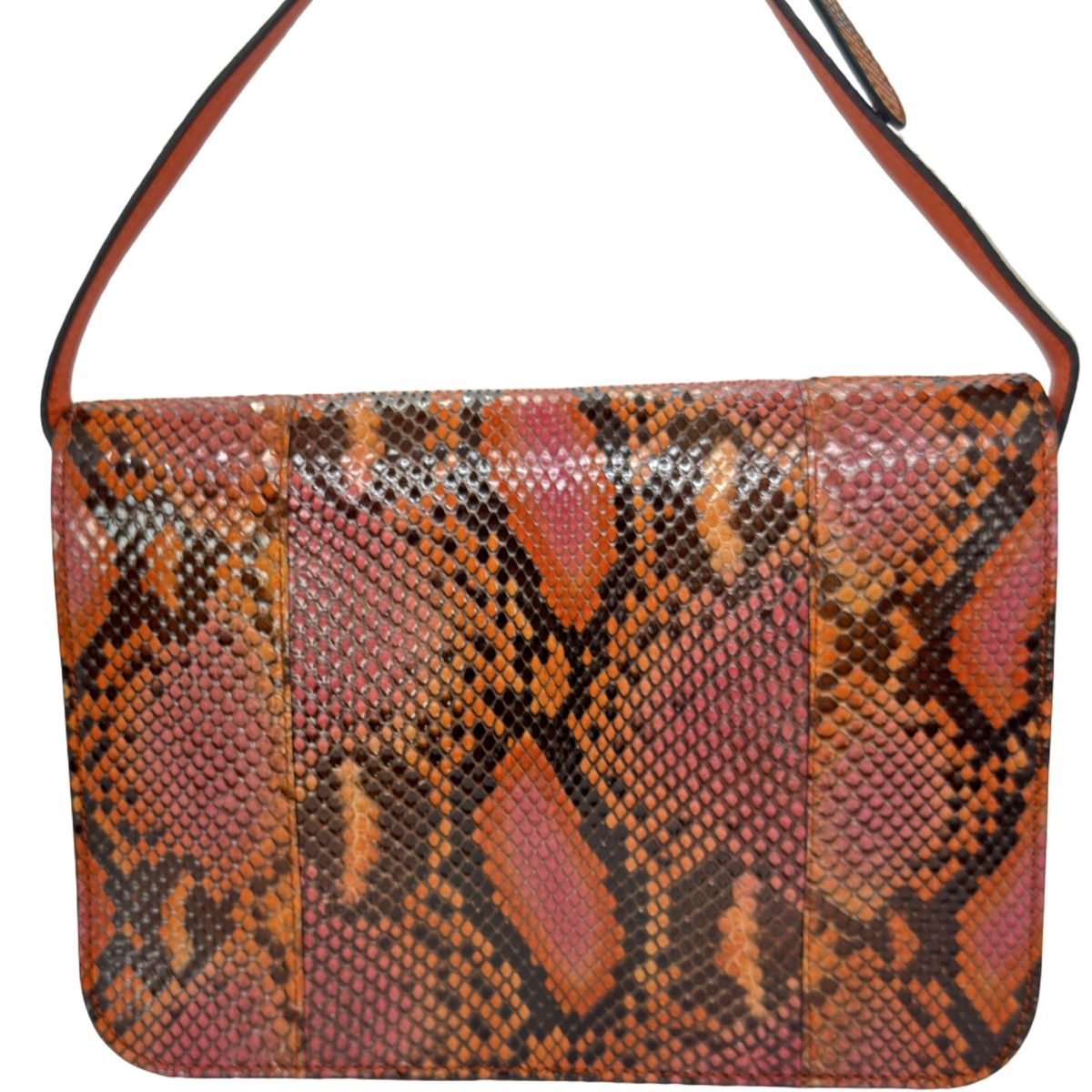 Gucci Soft Jackie bag in orange/pink Python skin