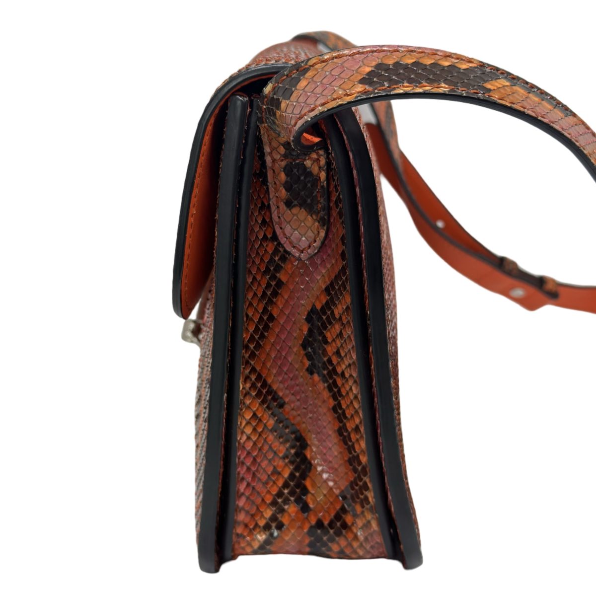 Gucci Soft Jackie bag in orange/pink Python skin