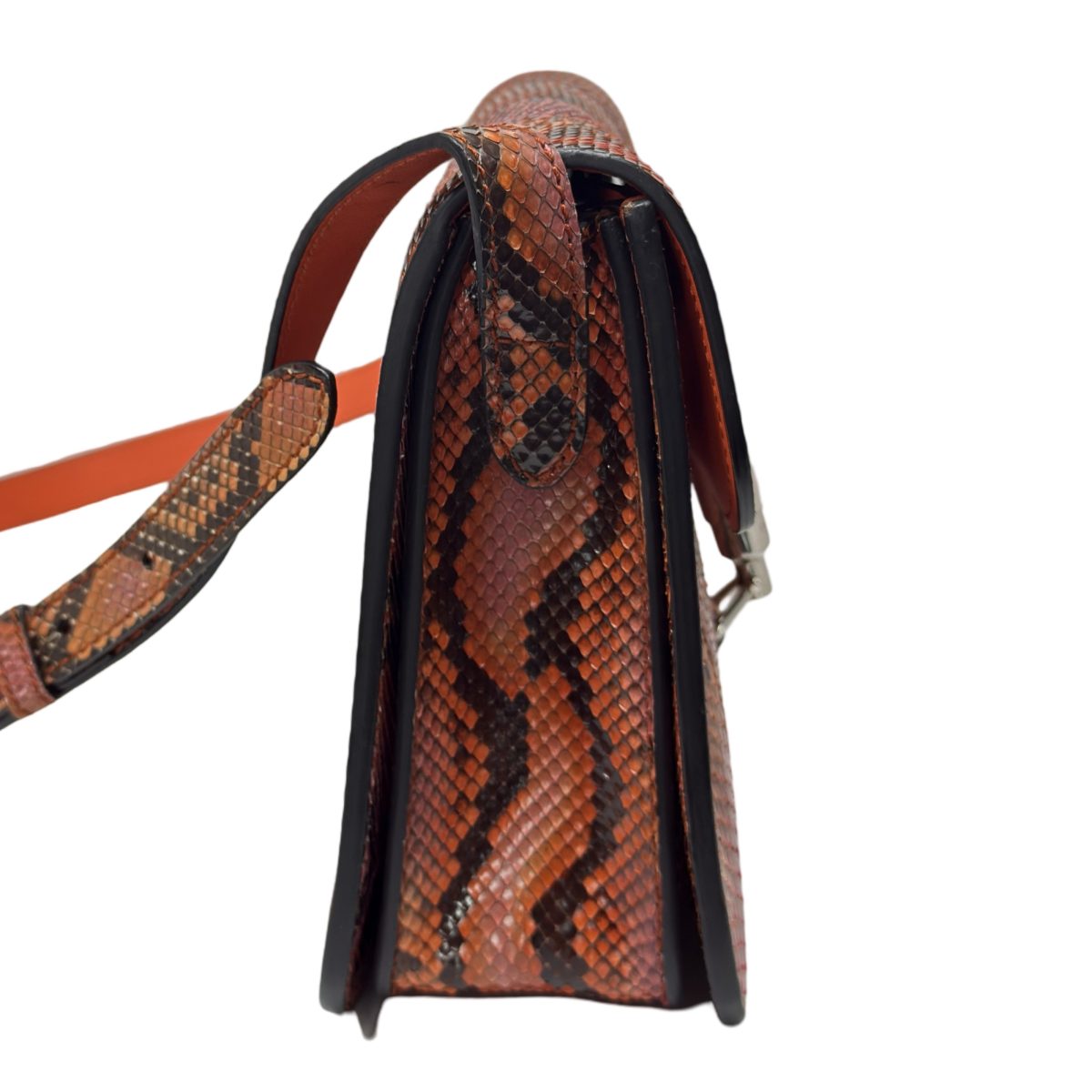 Gucci Soft Jackie bag in orange/pink Python skin