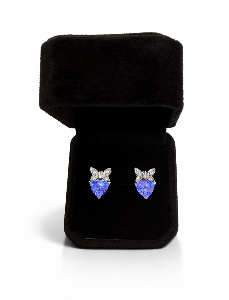 Diamond & Tanzanite Earrings