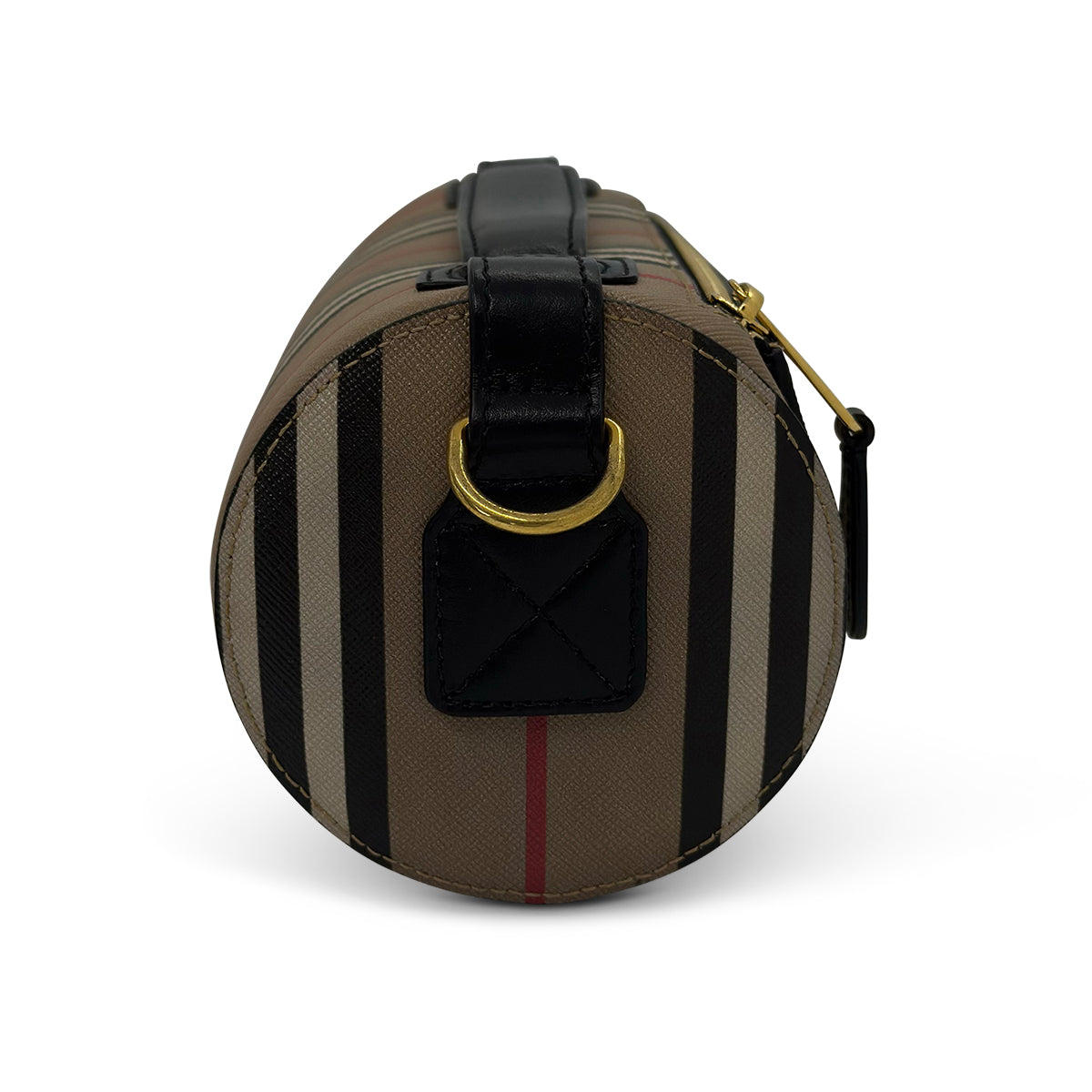 Burberry Beige Vintage Check Barrel Bag