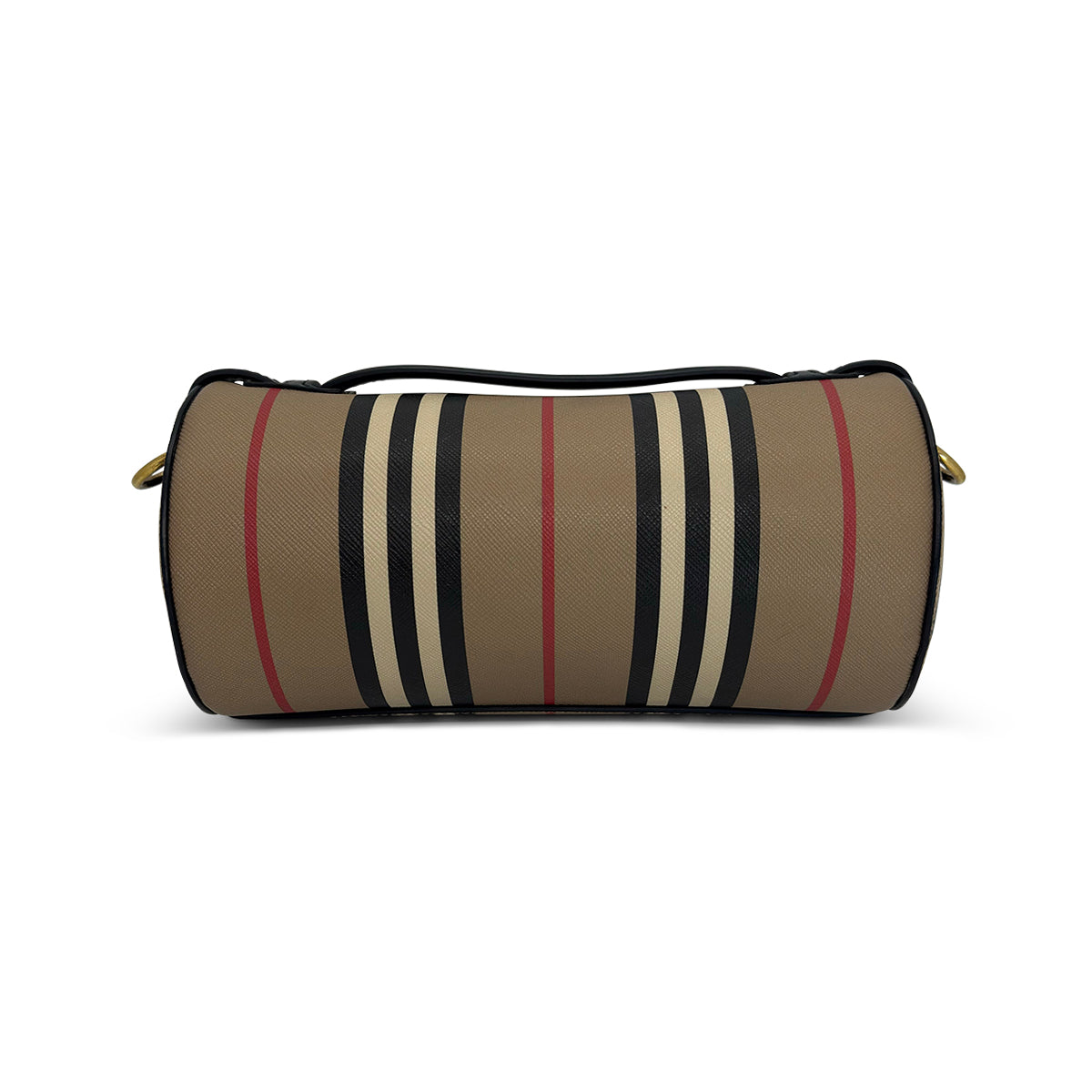 Burberry Beige Vintage Check Barrel Bag