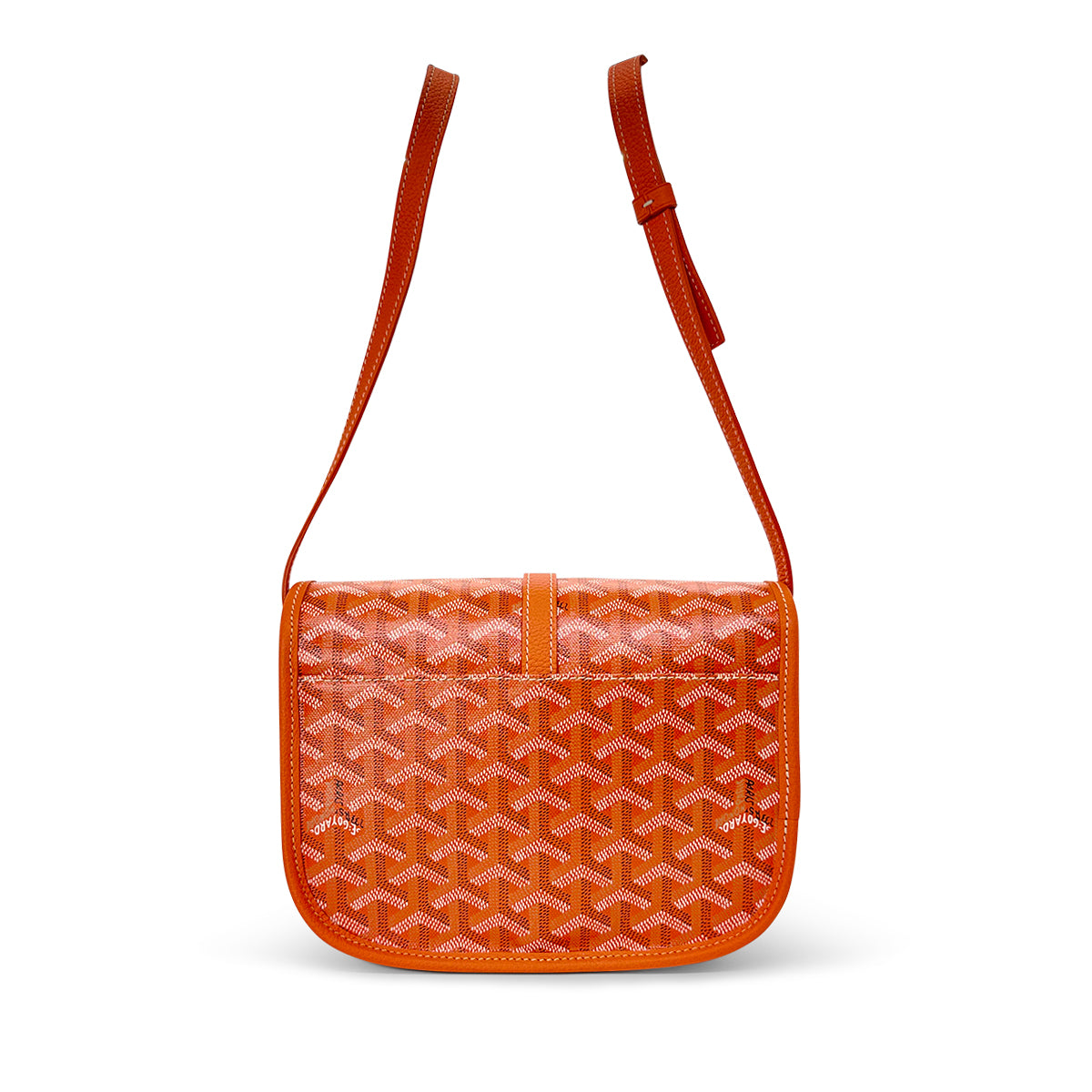 Goyard Belvedere II PM Orange Goyardine coated canvas and leather bag