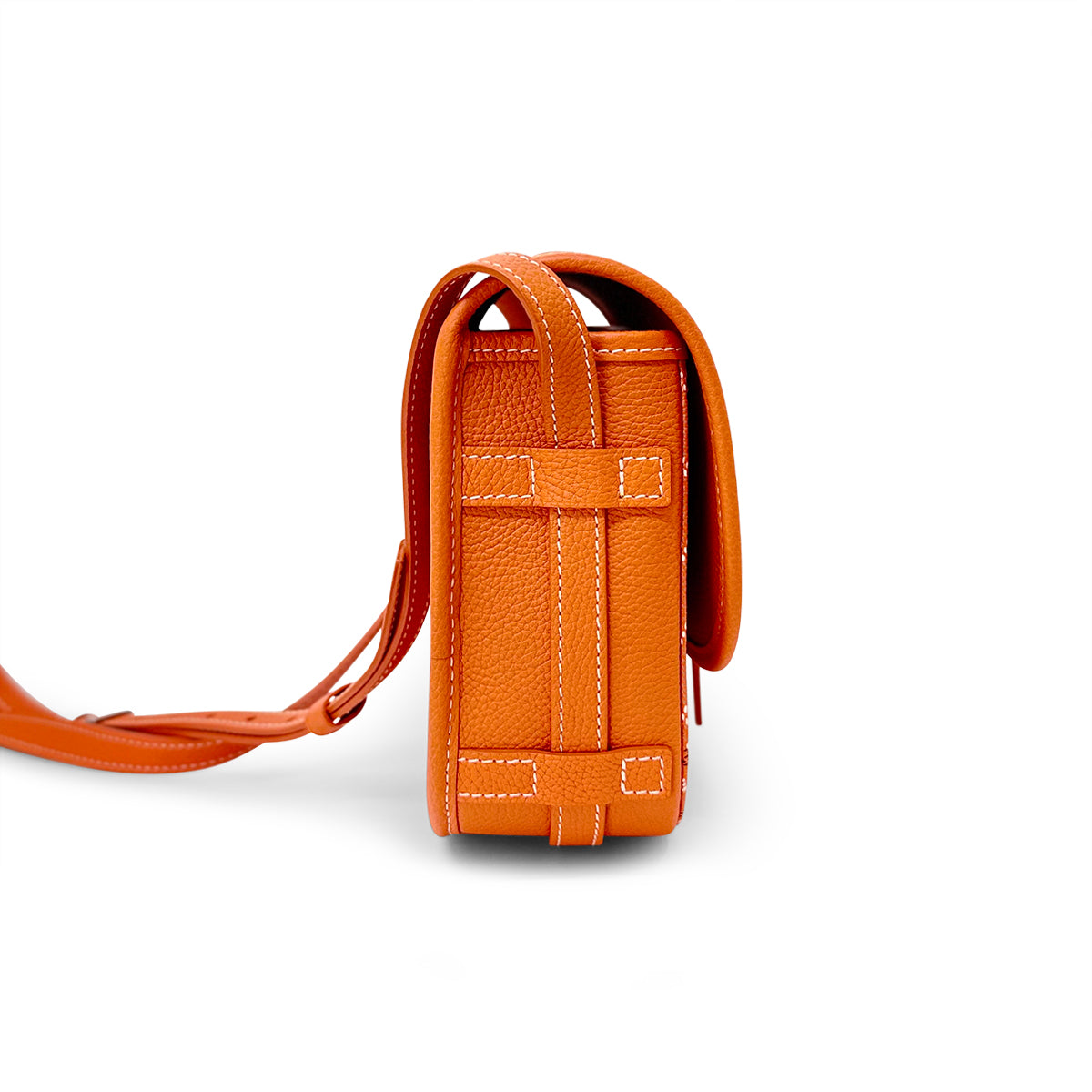 Goyard Belvedere II PM Orange Goyardine coated canvas and leather bag