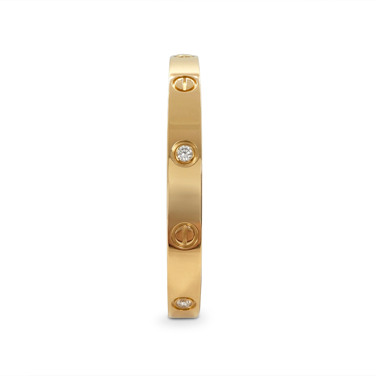 Cartier Love Bangle 4 Diamonds Rose Gold 16