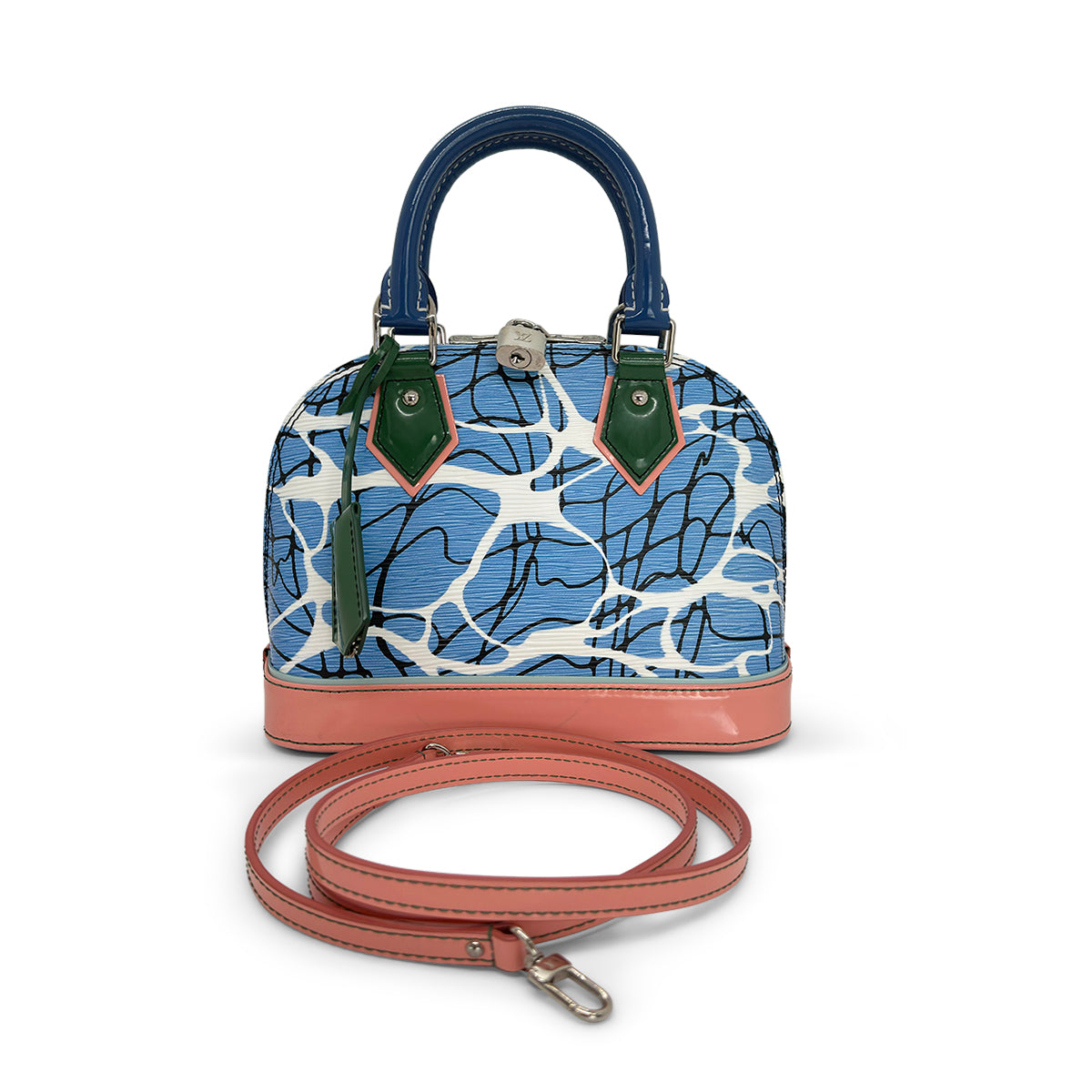 Louis Vuitton Limited Edition Epi Leather Aqua Print Alma