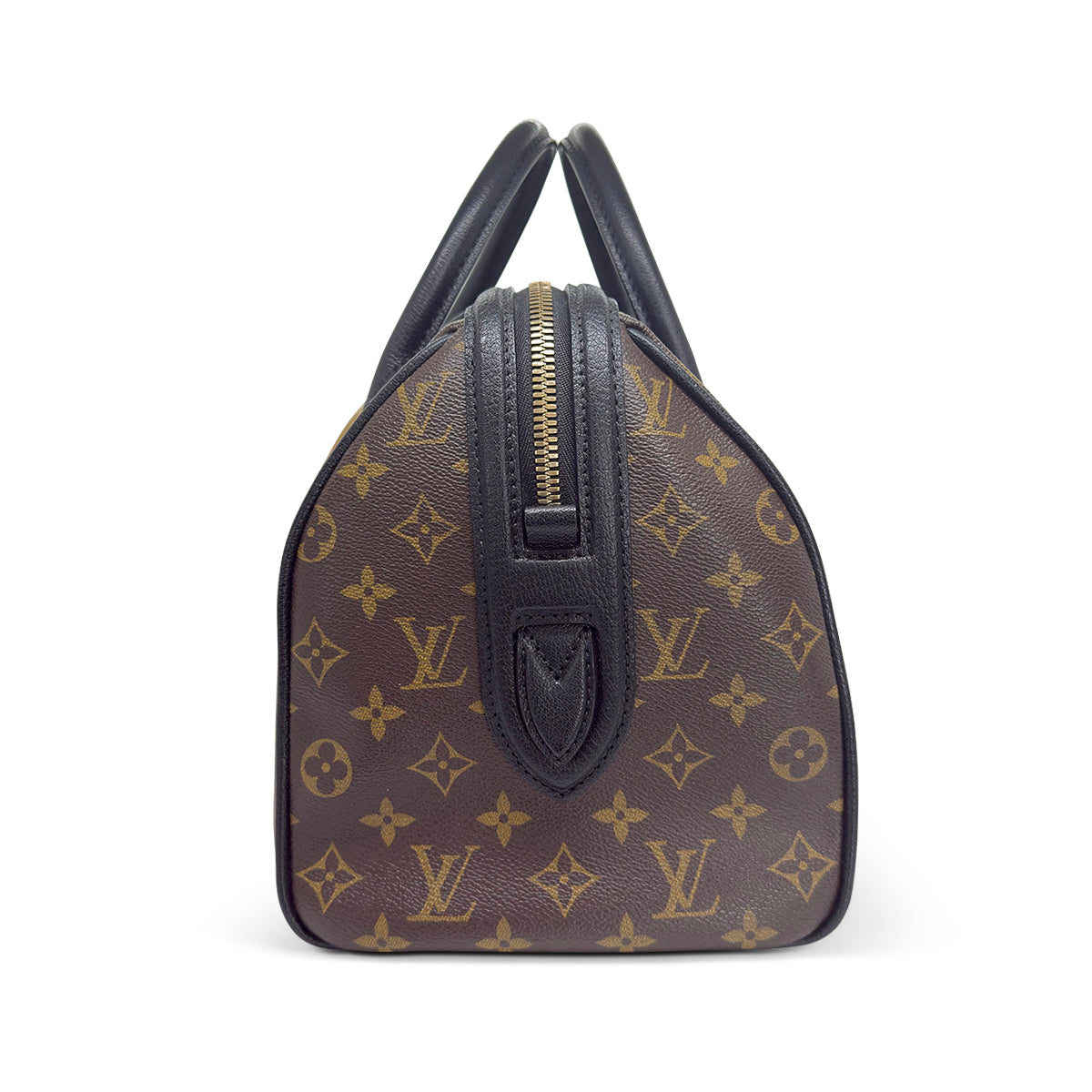 Louis Vuitton Limited Edition Black Monogram Canvas Golden Arrow Speedy Bag